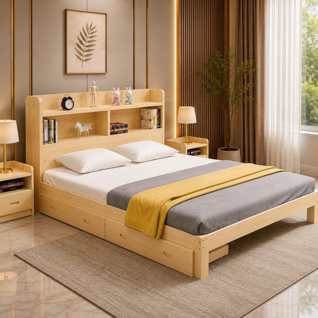 Velvet Arc Royal Bed